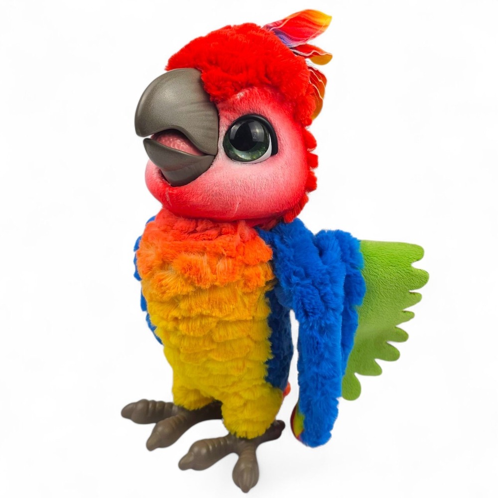 FurReal Friends Rock-A-Too Show Bird Interactive Talking Parrot Hasbro TESTED